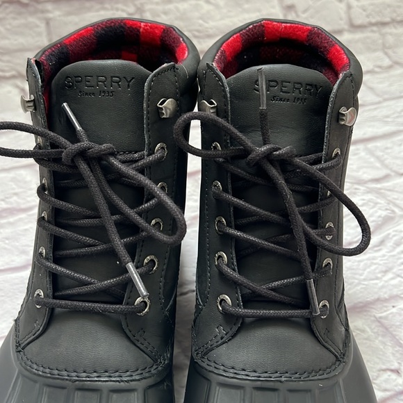 Men’s Sperry Top-Sider Memory Foam black boots waterproof - Picture 3 of 7
